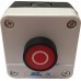 Red Pushbutton with 1 NC Contact - Grey Enclosure - IP65 